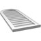 Ekena Millwork Round Top Surface Mount PVC Gable Vent w/ 2"W x 1-1/2"P Brickmould Frame, 16"W x 38"H GVPRT16X3802SN - alternate 5